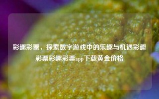 彩趣彩票，探索数字游戏中的乐趣与机遇彩趣彩票彩趣彩票app下载黄金价格