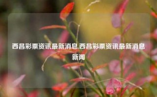 西昌彩票资讯最新消息,西昌彩票资讯最新消息新闻