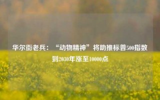 华尔街老兵：“动物精神”将助推标普500指数到2030年涨至10000点