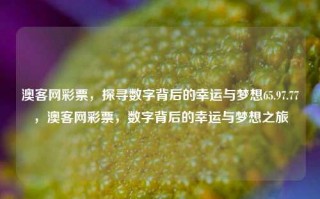 澳客网彩票，探寻数字背后的幸运与梦想65.97.77，澳客网彩票，数字背后的幸运与梦想之旅，澳客网彩票，数字背后的幸运与梦想之旅