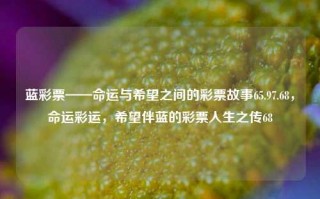 蓝彩票——命运与希望之间的彩票故事65.97.68，命运彩运，希望伴蓝的彩票人生之传68，命运之旅，蓝彩票里的幸运故事和期望征途65.9768号魔法生意表花感谢妙想希望行天下。