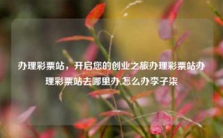 办理彩票站，开启您的创业之旅办理彩票站办理彩票站去哪里办,怎么办李子柒