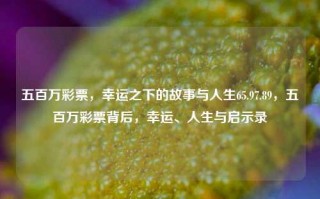 五百万彩票，幸运之下的故事与人生65.97.89，五百万彩票背后，幸运、人生与启示录，五百万彩票，幸运之下的人生启示录