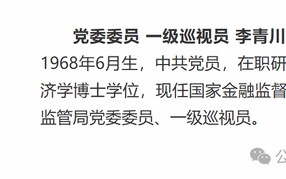 金融监管总局公司治理司副司长张显球调任政策研究司