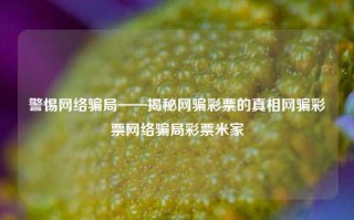 警惕网络骗局——揭秘网骗彩票的真相网骗彩票网络骗局彩票米家