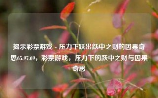 揭示彩票游戏 - 压力下跃出跃中之财的因果奇思65.97.69，彩票游戏，压力下的跃中之财与因果奇思，彩票游戏，压力下的跃中之财与因果奇思