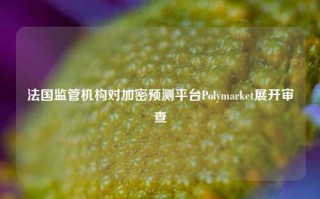 法国监管机构对加密预测平台Polymarket展开审查