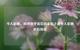 牛人彩票，探寻数字背后的幸运之道牛人彩票炉石传说