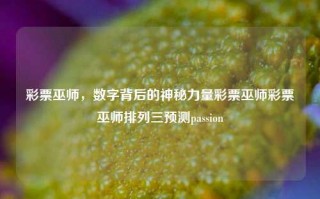 彩票巫师，数字背后的神秘力量彩票巫师彩票巫师排列三预测passion