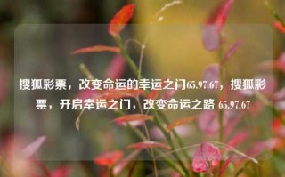 搜狐彩票，改变命运的幸运之门65.97.67，搜狐彩票，开启幸运之门，改变命运之路 65.97.67，搜狐彩票，开启幸运之门，改变命运之路 65.97.67