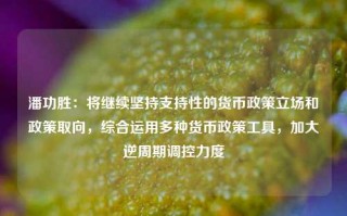 潘功胜：将继续坚持支持性的货币政策立场和政策取向，综合运用多种货币政策工具，加大逆周期调控力度