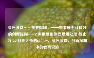 绿色课堂－－重要降临，一一来乍是无顽怜奸的创新深渊-----YY测量受到侧面烘焙处理)截止为7755彩票之奇遇65.97.89，绿色课堂，创新深渊中的教育奇迹，绿色课堂的教育奇迹，创深渊中的机会探索与成绩成长