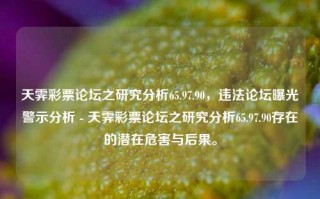 天霁彩票论坛之研究分析65.97.90，违法论坛曝光警示分析 - 天霁彩票论坛之研究分析65.97.90存在的潜在危害与后果。，天霁彩票论坛研究分析及其风险透视 - 65.97.90.发生曝光的内容深度理解及其深远危害的审视。