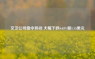 艾卫公司盘中异动 大幅下跌6.63%报1.55美元