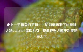 走上一千福指归于韧——论彩票赔率下的理财之路65.97.81，福指为引，稳健理财之道于彩票赔率之下，彩票赔率下的稳健理财之路——从韧性启程 一千福指的探险心得