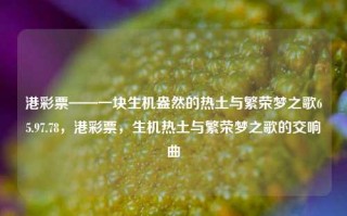 港彩票——一块生机盎然的热土与繁荣梦之歌65.97.78，港彩票，生机热土与繁荣梦之歌的交响曲，港彩票的繁华梦境与生机热土的交响曲