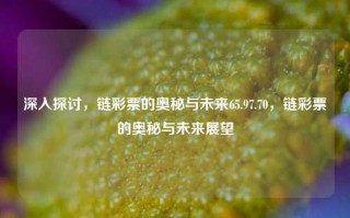 深入探讨，链彩票的奥秘与未来65.97.70，链彩票的奥秘与未来展望，链彩票的奥秘与未来展望