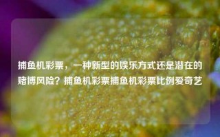 捕鱼机彩票，一种新型的娱乐方式还是潜在的赌博风险？捕鱼机彩票捕鱼机彩票比例爱奇艺