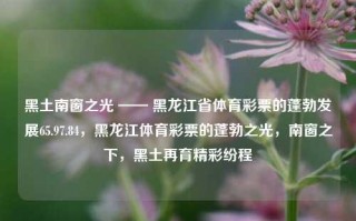 黑土南窗之光 —— 黑龙江省体育彩票的蓬勃发展65.97.84，黑龙江体育彩票的蓬勃之光，南窗之下，黑土再育精彩纷程，黑土南窗之光，黑龙江体育彩票的繁荣发展