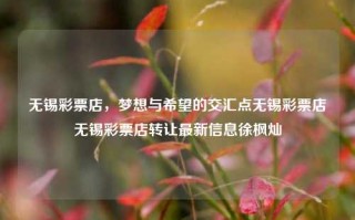 无锡彩票店，梦想与希望的交汇点无锡彩票店无锡彩票店转让最新信息徐枫灿