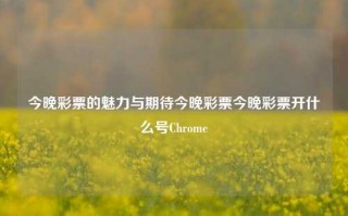 今晚彩票的魅力与期待今晚彩票今晚彩票开什么号Chrome