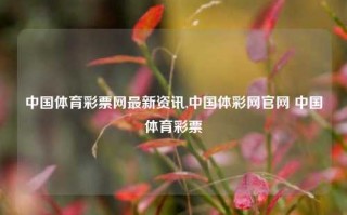 中国体育彩票网最新资讯,中国体彩网官网 中国体育彩票