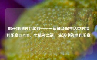 揭开神秘的七星彩——一道触及你生活中的福利乐章65.97.86，七星彩之谜，生活中的福利乐章，揭开神秘的七星彩之谜，生活中的福利乐章