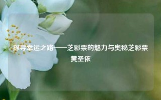 探寻幸运之路——芝彩票的魅力与奥秘芝彩票黄圣依