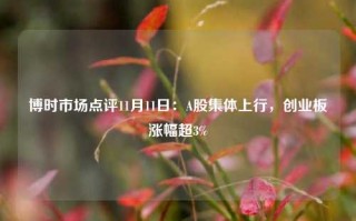 博时市场点评11月11日：A股集体上行，创业板涨幅超3%