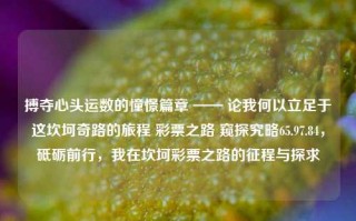 搏夺心头运数的憧憬篇章 —— 论我何以立足于这坎坷奇路的旅程 彩票之路 窥探究略65.97.84，砥砺前行，我在坎坷彩票之路的征程与探求，彩票之路，砥砺前行，探寻坎坷运数中的希望篇章