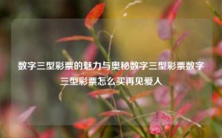 数字三型彩票的魅力与奥秘数字三型彩票数字三型彩票怎么买再见爱人