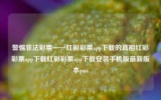 警惕非法彩票——红彩彩票app下载的真相红彩彩票app下载红彩彩票app下载安装手机版最新版本pmi