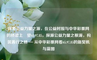 探索公益力量之源，在公益时报与中华彩票网的桥梁上瞭望65.97.85，探源公益力量之根源，构筑善行之桥 — 从中华彩票网看65.97.85的新契机与蓝图，公益力量之源，探索65.97.85的蓝图与新契机