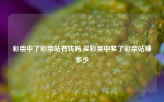 彩票中了彩票站有钱吗,买彩票中奖了彩票站赚多少