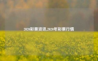 2020彩票资讯,2020年彩票行情