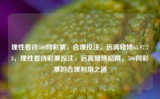 理性看待500网彩票，合理投注，远离赌博65.97.73，理性看待彩票投注，远离赌博陷阱，500网彩票的合理利用之道，理性对待500网彩票，合理投注，远离赌博陷阱，掌握彩票的合理利用之道