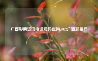 广西彩票资讯电话号码查询,5822广西彩票网