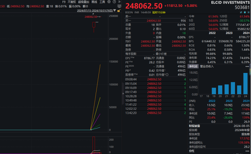 印度股市疯狂！一只小盘股一天暴涨6692535%！-第1张图片-彩票资讯