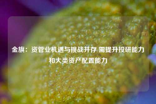 金旗：资管业机遇与挑战并存 需提升投研能力和大类资产配置能力-第1张图片-彩票资讯