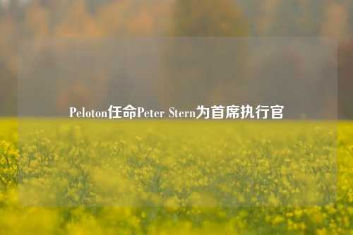 Peloton任命Peter Stern为首席执行官-第1张图片-彩票资讯