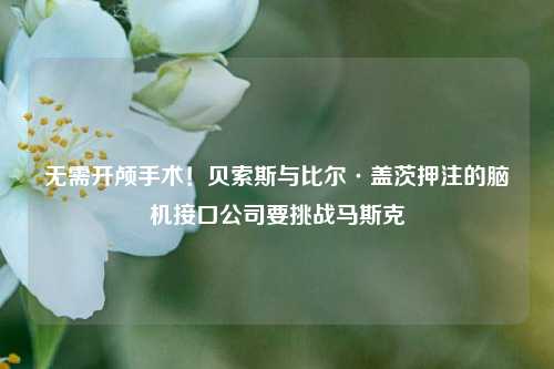 无需开颅手术！贝索斯与比尔·盖茨押注的脑机接口公司要挑战马斯克-第1张图片-彩票资讯