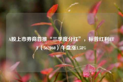 A股上市券商首推“三季度分红”，标普红利ETF（562060）午盘涨1.58%-第1张图片-彩票资讯