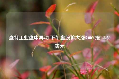 查特工业盘中异动 下午盘股价大涨5.00%报148.50美元-第1张图片-彩票资讯