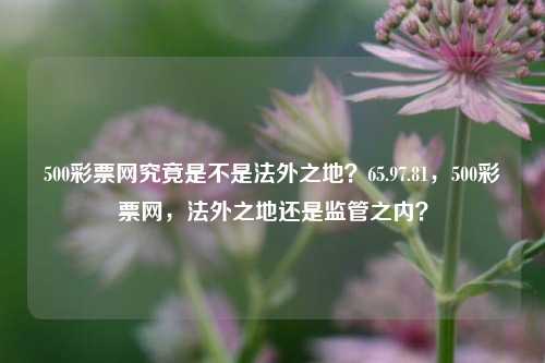 500彩票网究竟是不是法外之地？65.97.81，500彩票网，法外之地还是监管之内？，500彩票网，法外之地还是监管之内？-第1张图片-彩票资讯