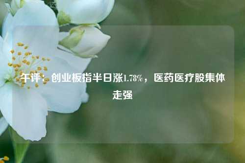 午评：创业板指半日涨1.78%，医药医疗股集体走强-第1张图片-彩票资讯