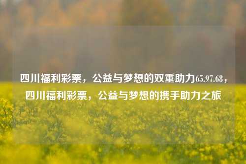 四川福利彩票，公益与梦想的双重助力65.97.68，四川福利彩票，公益与梦想的携手助力之旅-第1张图片-彩票资讯