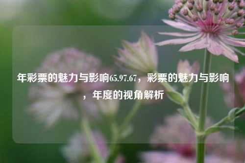 年彩票的魅力与影响65.97.67，彩票的魅力与影响，年度的视角解析，年度彩票的魅力与深远影响解析-第1张图片-彩票资讯