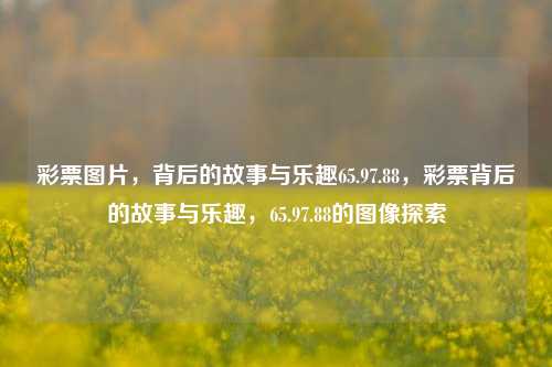 彩票图片，背后的故事与乐趣65.97.88，彩票背后的故事与乐趣，65.97.88的图像探索，探索彩票背后的故事与乐趣，65.97.88的图像之旅-第1张图片-彩票资讯