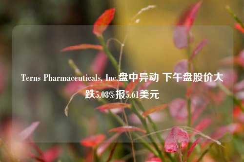 Terns Pharmaceuticals, Inc.盘中异动 下午盘股价大跌5.08%报5.61美元-第1张图片-彩票资讯