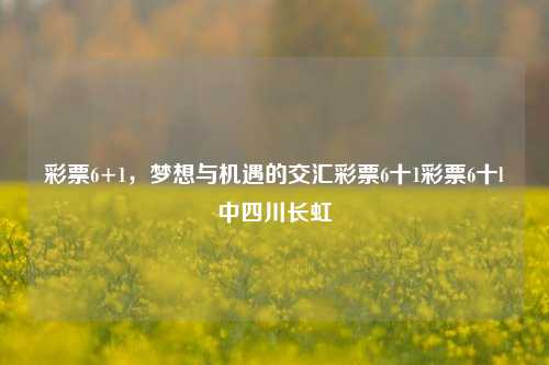 彩票6+1，梦想与机遇的交汇彩票6十1彩票6十l中四川长虹-第1张图片-彩票资讯